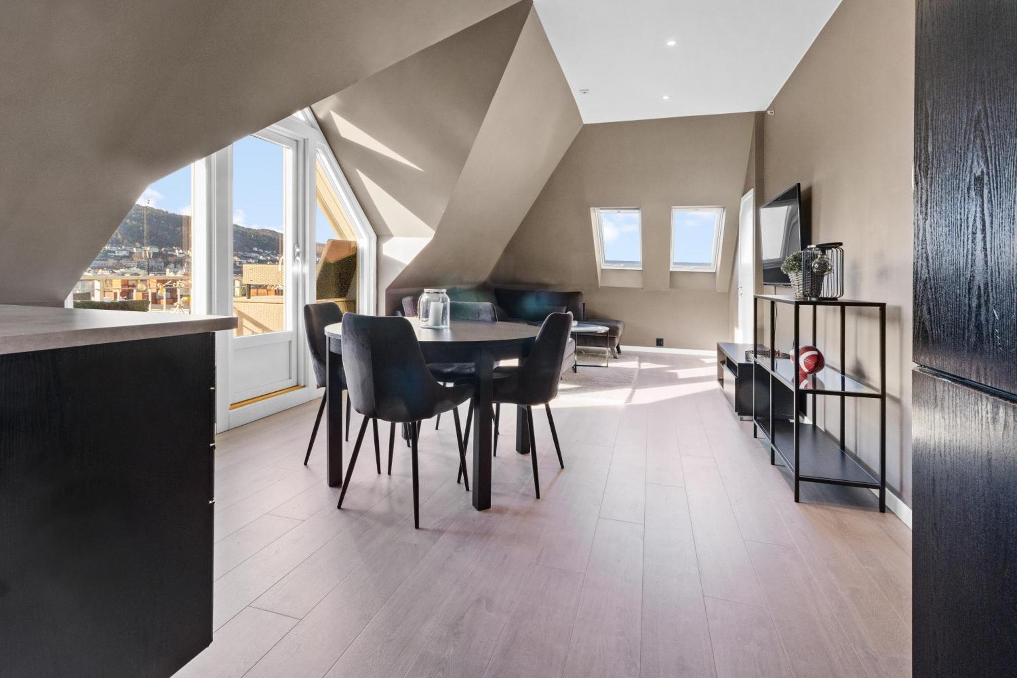 Penthouse Apartment In 베르겐 외부 사진