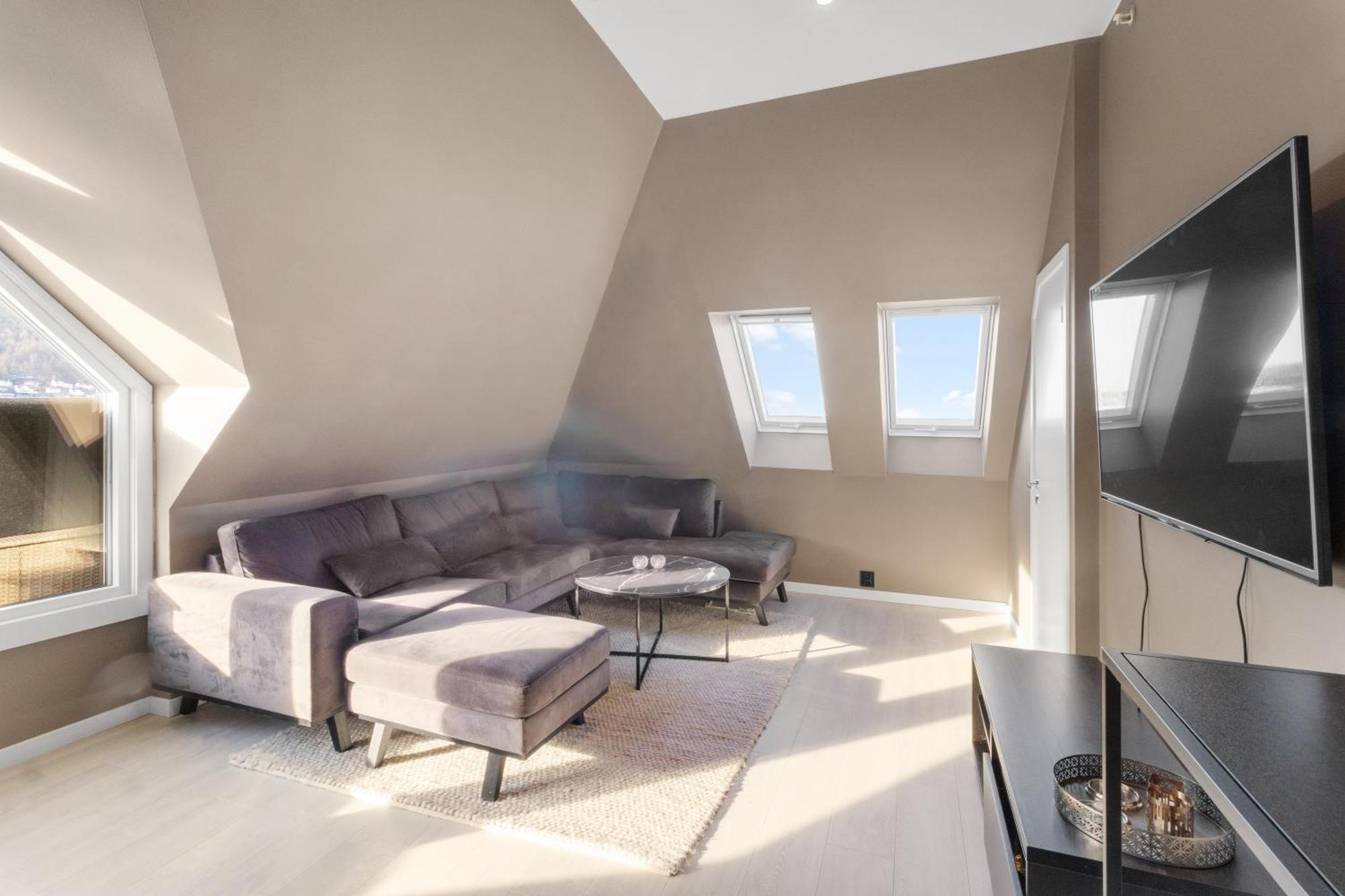 Penthouse Apartment In 베르겐 외부 사진